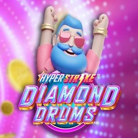 Hyper Strike Diamond Drums logo by Gameburger Studios at Roibets Casino